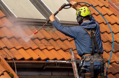 Démoussage et hydrofuge de toiture à Bourthes